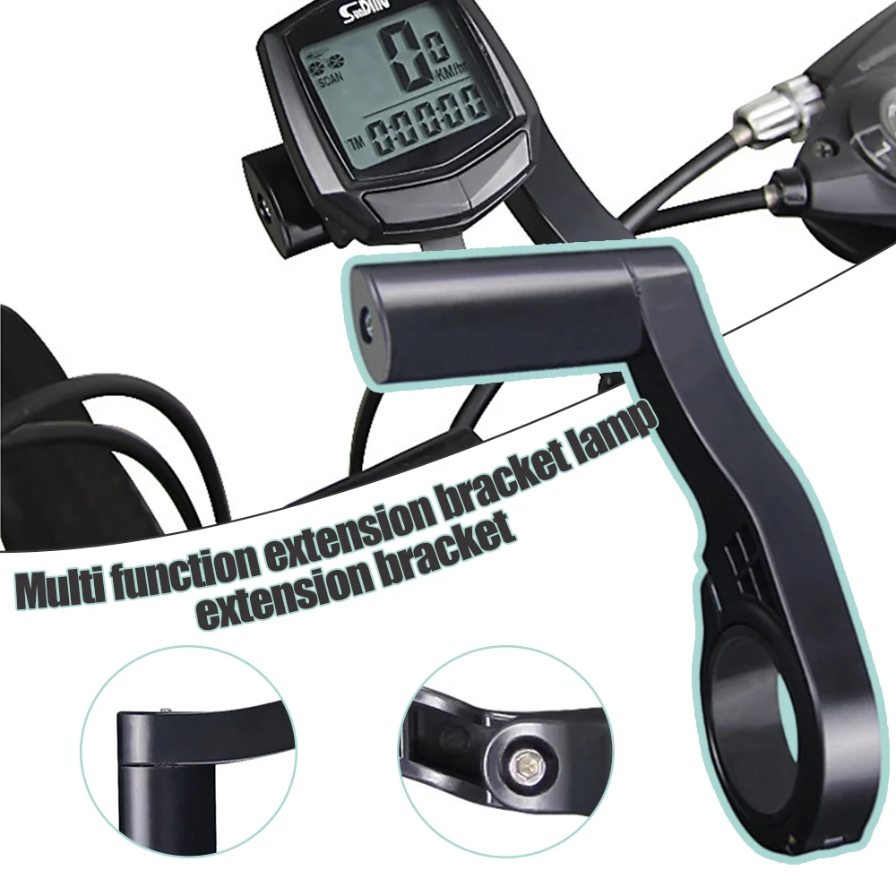 

Bicycle Code Meter Extension Bracket Lamp Extension Bracket for Bike Timer Integrated Molding Aluminum Alloy XR-Hot