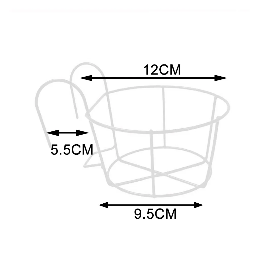 

1PC Brand New Flower Pot Hanger Flower Hanger White 4 Sizes Corrosion Resistant Firm And Resistant Mulitpurpose