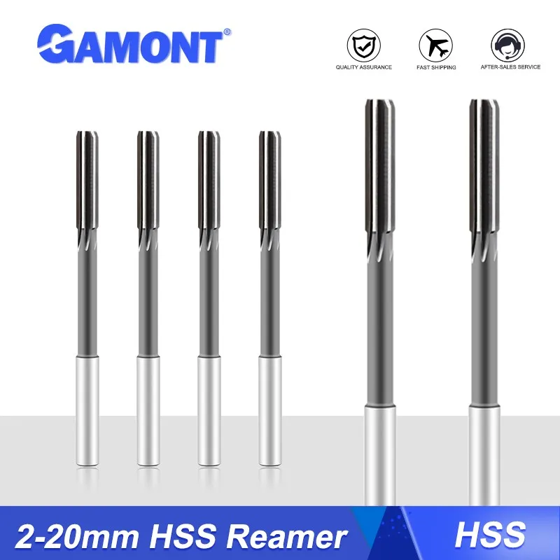 

GAMONT High Speed Steel White Steel Reamer For Machine High Precision Use Machines Bench Tapping Machines Electric Drill