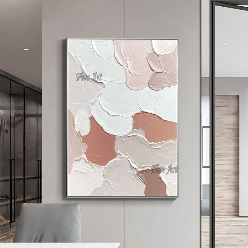 

Frameless New Arrival Heavily Thick Acrylic Textured Palette Knife Handmade Abstract Oil Painting Home Decoration Wall Canvas