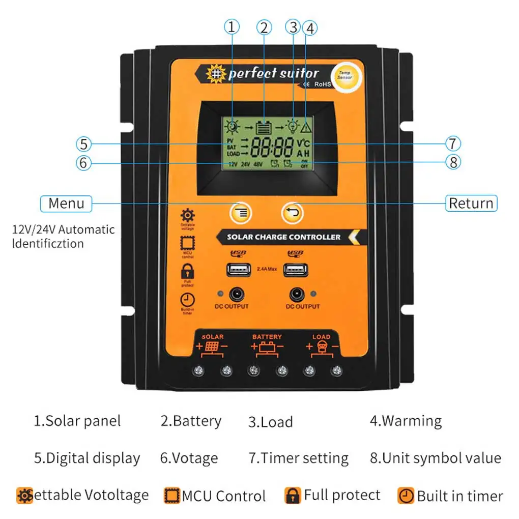 

Solar Controller Charge Controllers Electrical Supplies Battery 30A