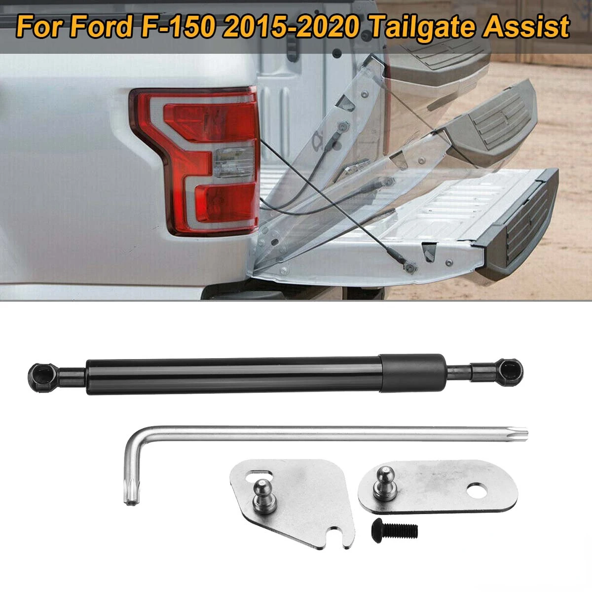 Tailgate Assist Shock Gas Struts Bar Slow Down Damper Lift Support For Ford F-150 F150 2015 2016 2018 2019 2020 Car Accessories