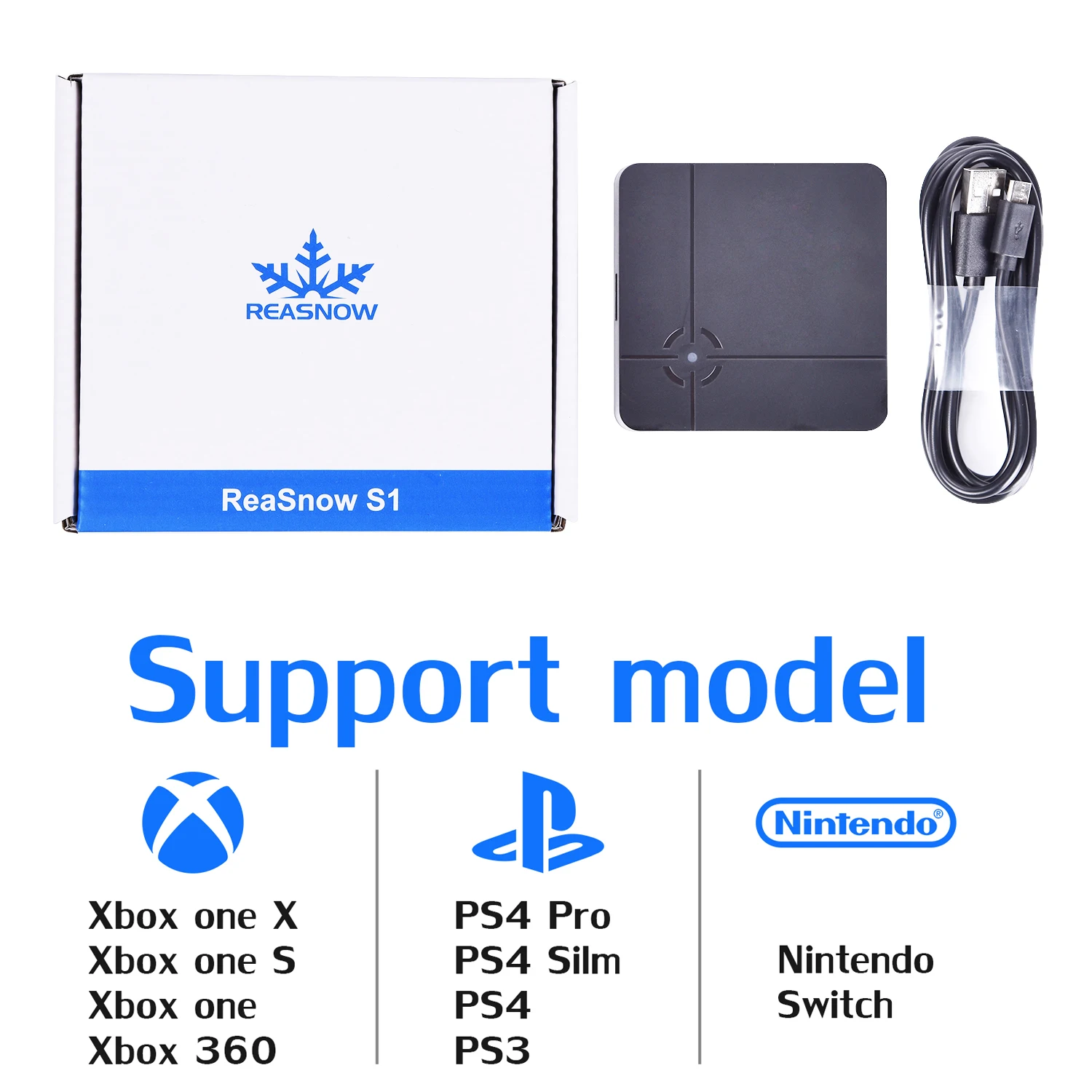 Конвертер для игровой консоли ReaSnow Cross Hair S1 адаптер PS4 pro/Slim Xbox One/Nintend Switch Logitech G27/G25/GT