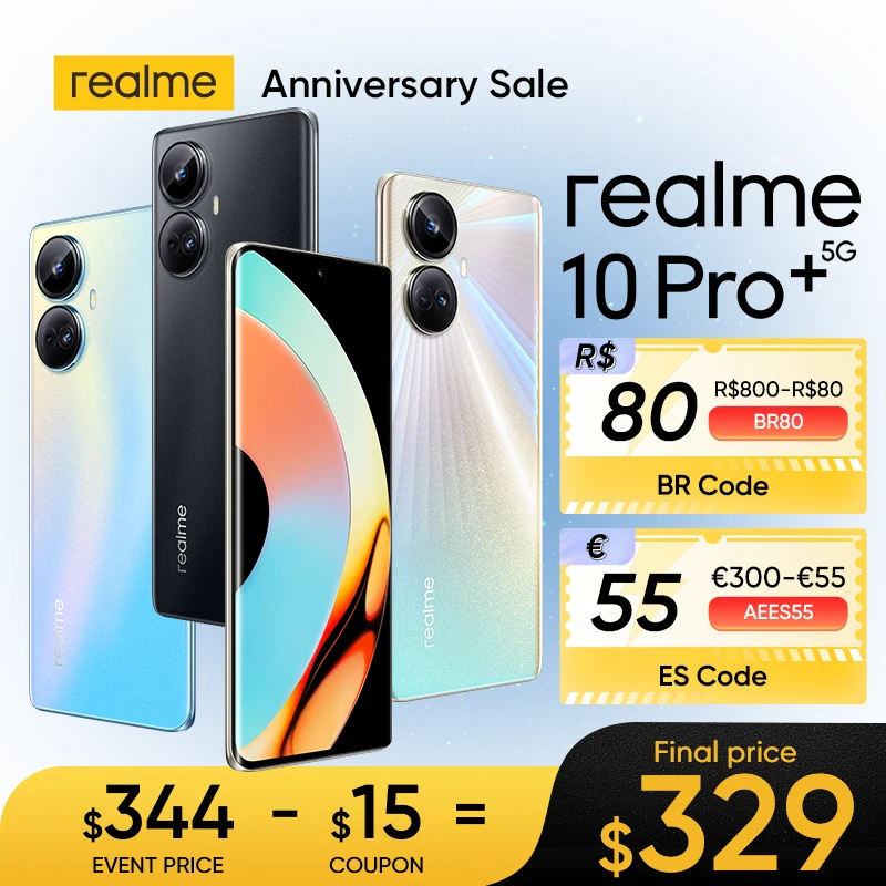 realme 10 Pro Plus Smartphone Dimensity 1080 5G Processor 6.7