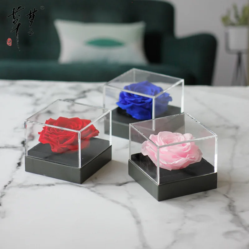

Refinement Artificial Rose Flower Gifts Box Decorations Christmas Valentine's Day Flower Gift Box Ornaments Supplies