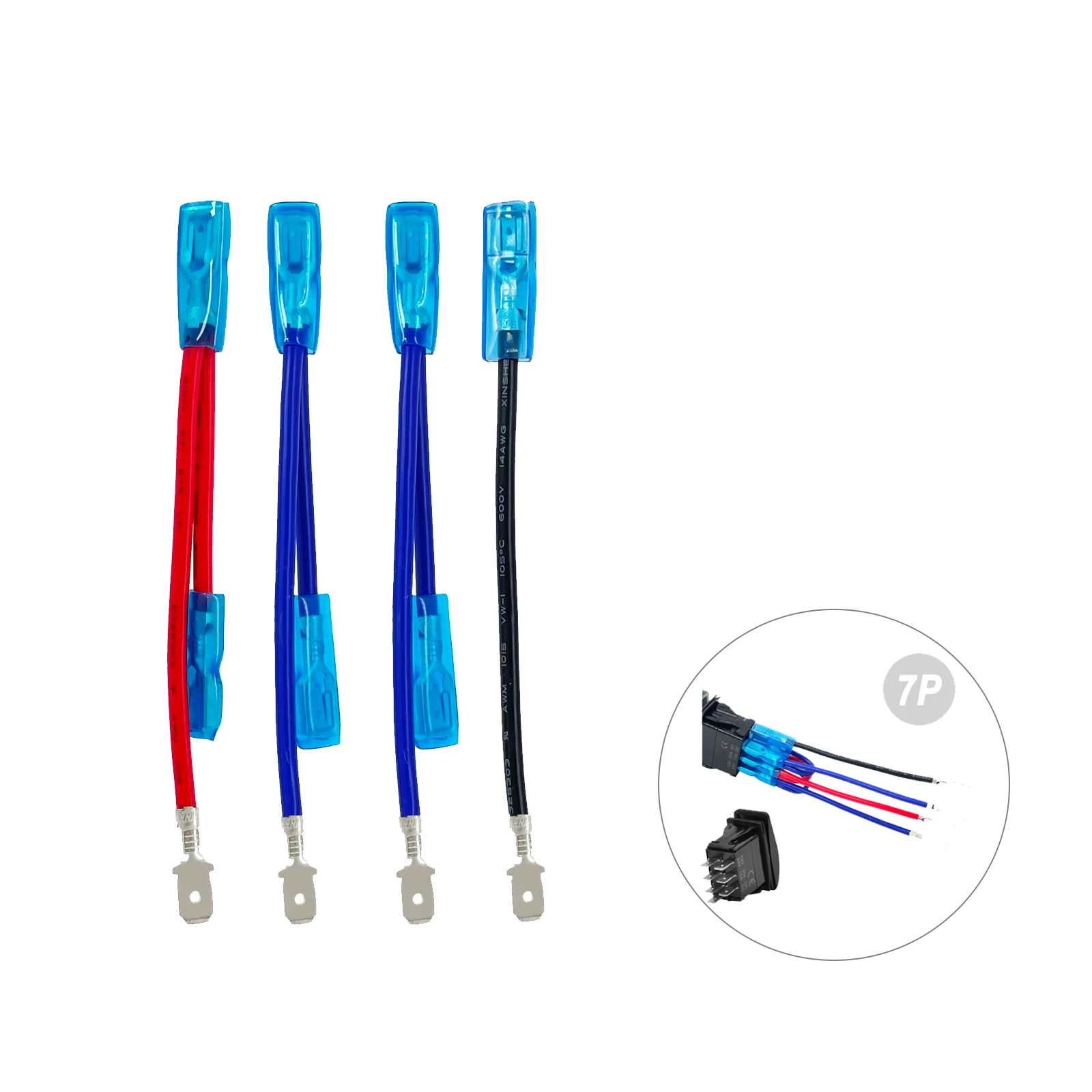 

Удлиненная версия, перемычки, наборы проводов для терминала кабеля, проводки для 5/6/7 контактов Carling Contura, подключение переключателей