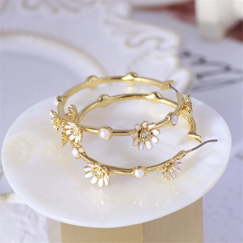 

Daisy Earrings Enamel Glaze Stud Earrings Women