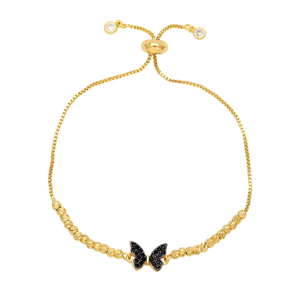 

Fashion Jewelry Expanded Butterfly Bracelet Ins Style Small All-match Design Copper Beads High-quality Hand Jewelry