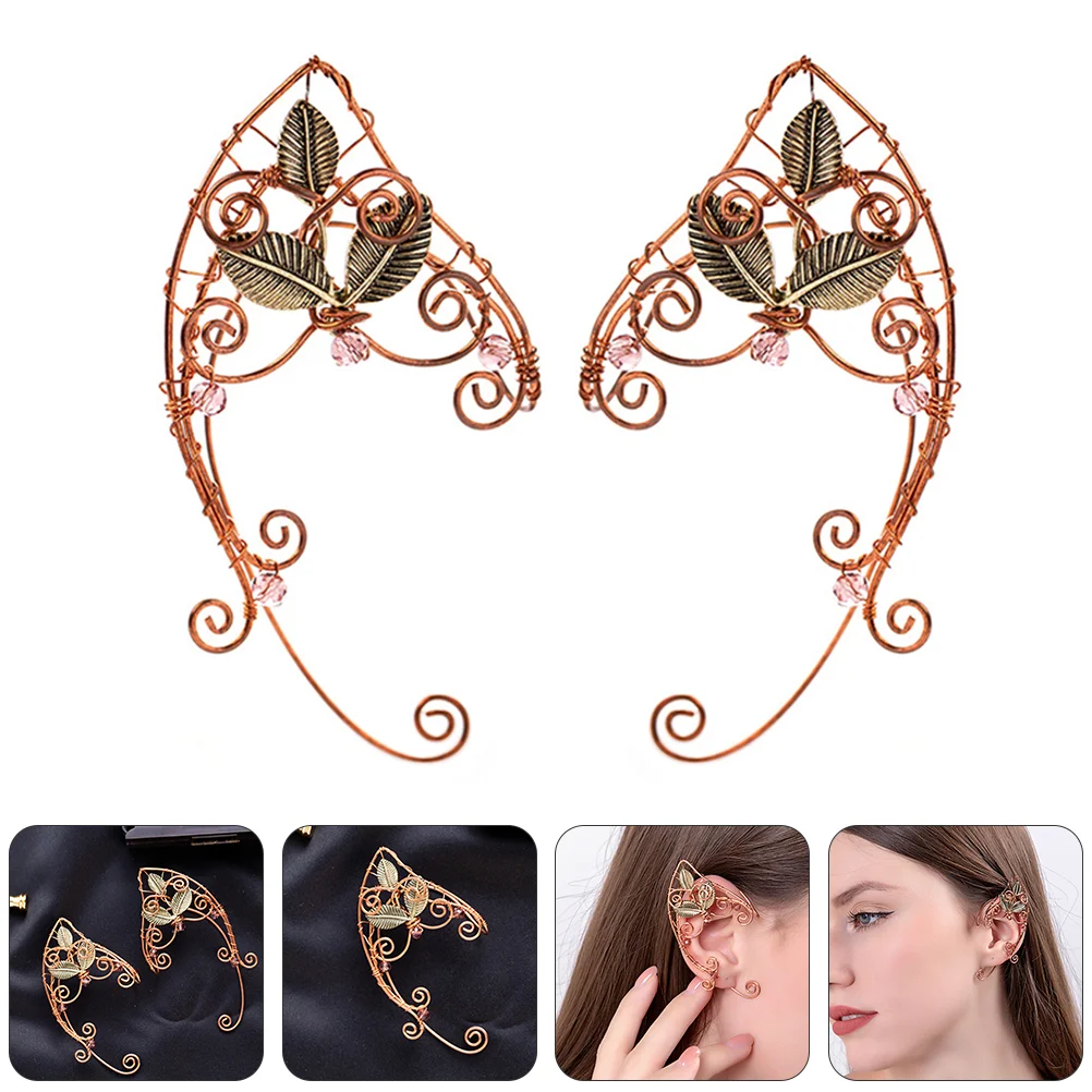 

Elf Ear Clip Women Cosplay Decors Delicate Jewelries Elves Clips Costume Accessories