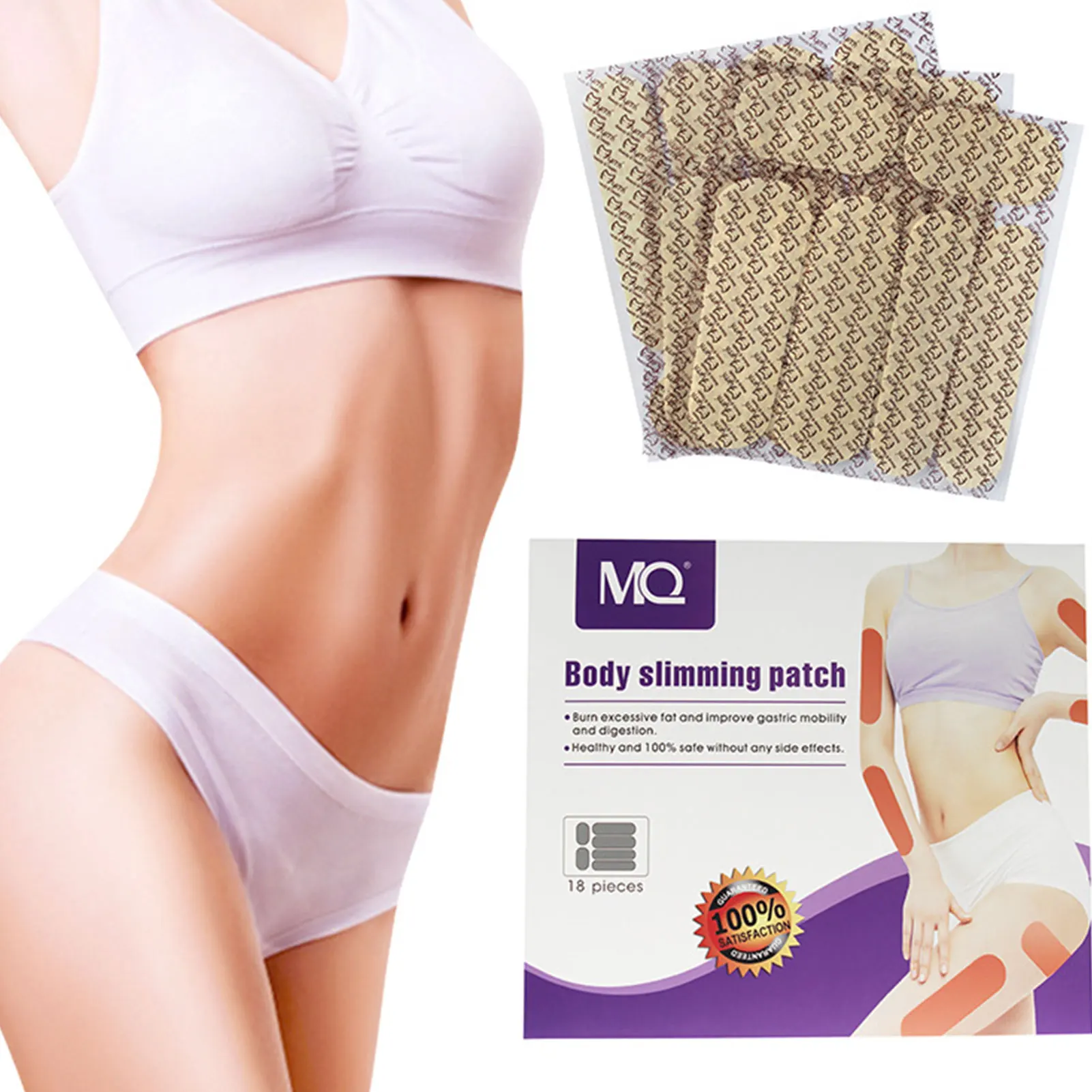 

18 шт., травяные наклейки для коррекции фигуры