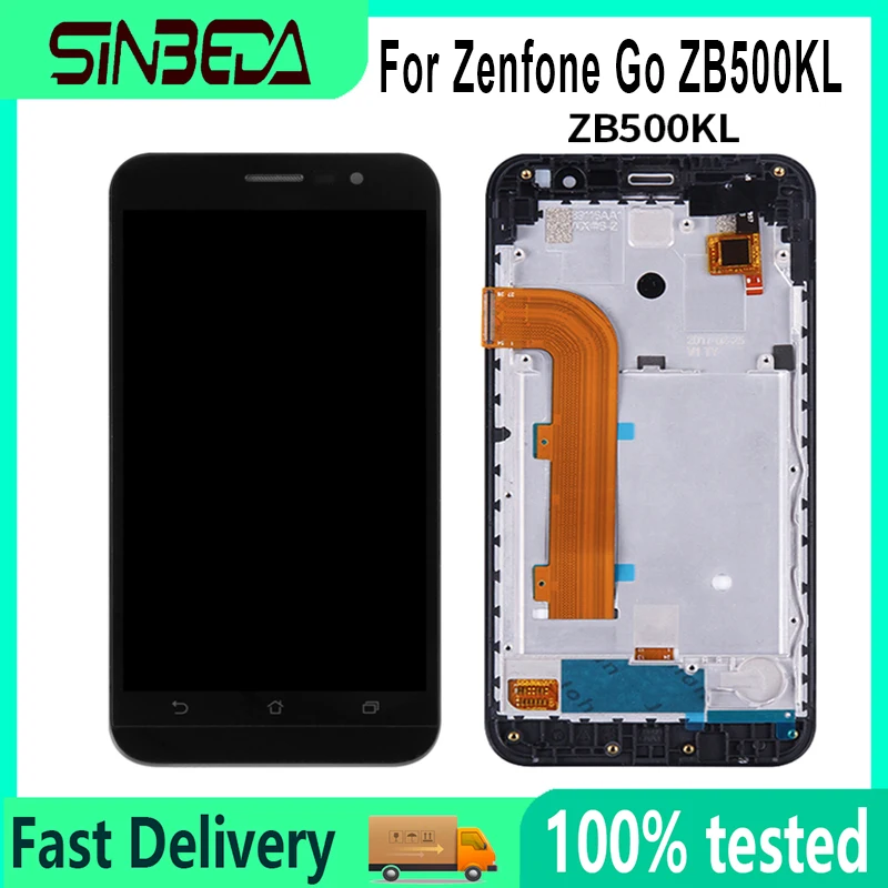 

5.0" Original For Zenfone Go ZB500KL X00AD LCD Display Touch Screen with Frame Digitizer Assembly For ASUS ZB500KL Display X00AD