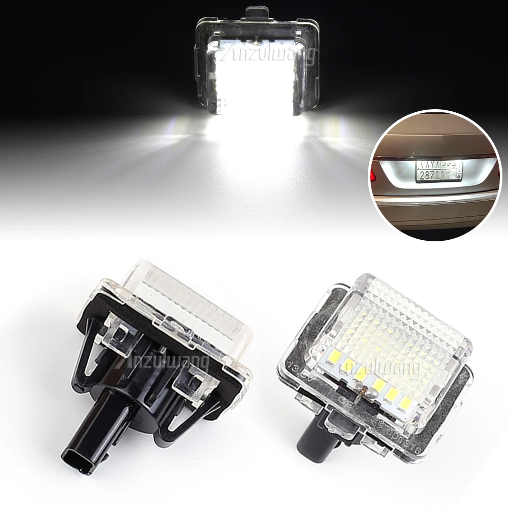 

2Pcs LED Canbus Car License Plate Light Number Plate Lamp For Mercedes Benz C S E CL Class W204 W221 W212 W216 C207 C216