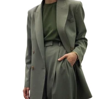 fashion notched lapel lady suits for weddings womens business blazer female jacket trouser tuxedocoatpant