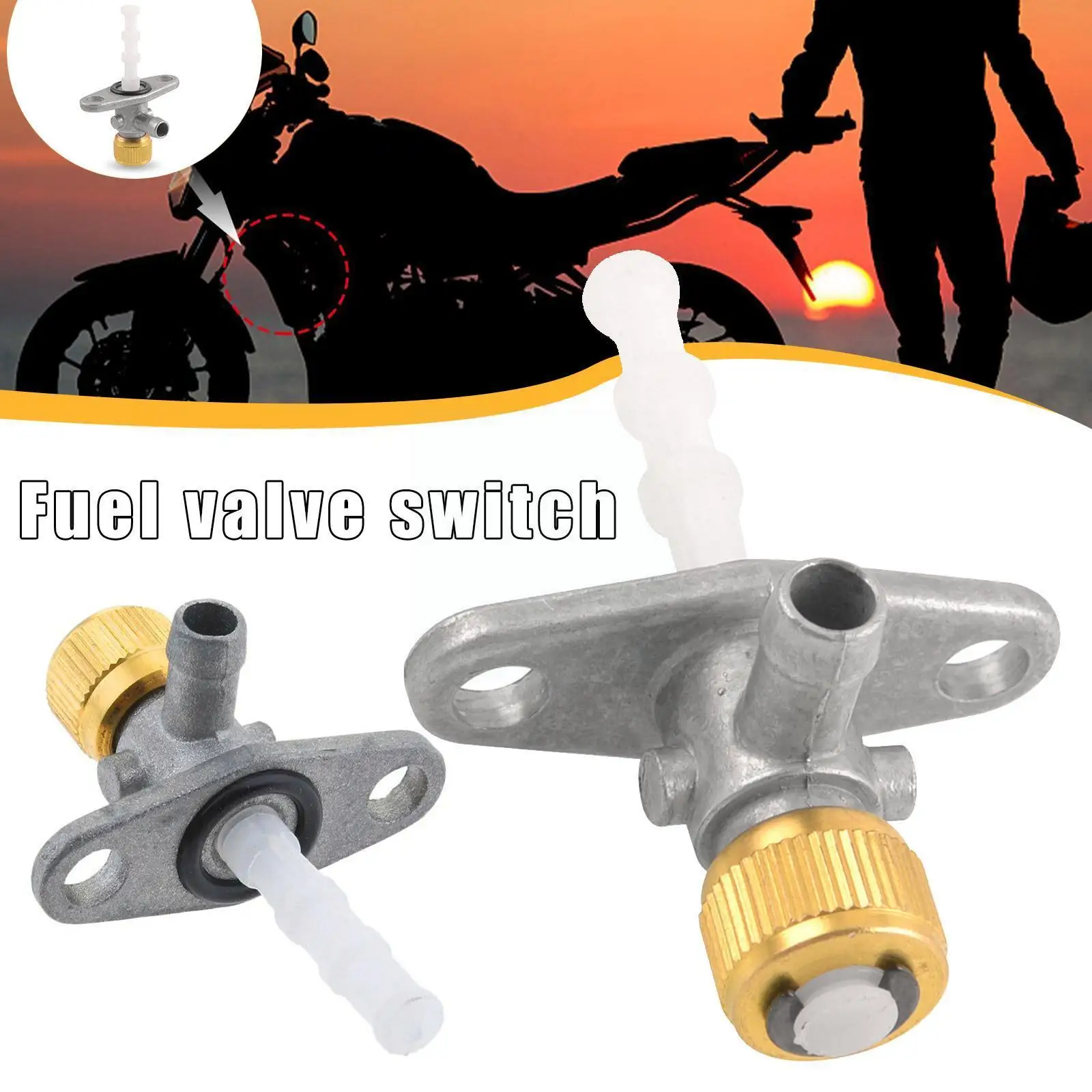 

Motorcycle Fuel Switch Water Cooling Oil Switch For Pit Bike Moped Scooter X6w9