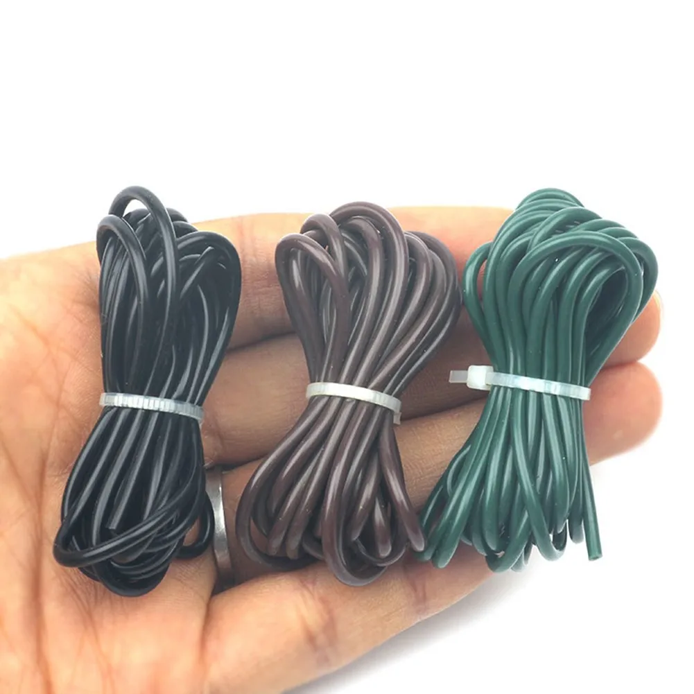 

Brown Rig Tubing Carp Fishing Tackle Rope Silicone Tungsten Rig Tubing 1-2m Anti Tangle Rigs Tube High Quality Practical To Use