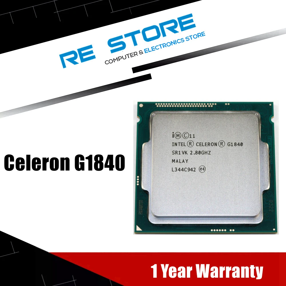 Двухъядерный процессор Intel Celeron G1840 2 8 ГГц Мб кэш-памяти SR1VK SR1RR LGA 1150 Tray | Компьютеры