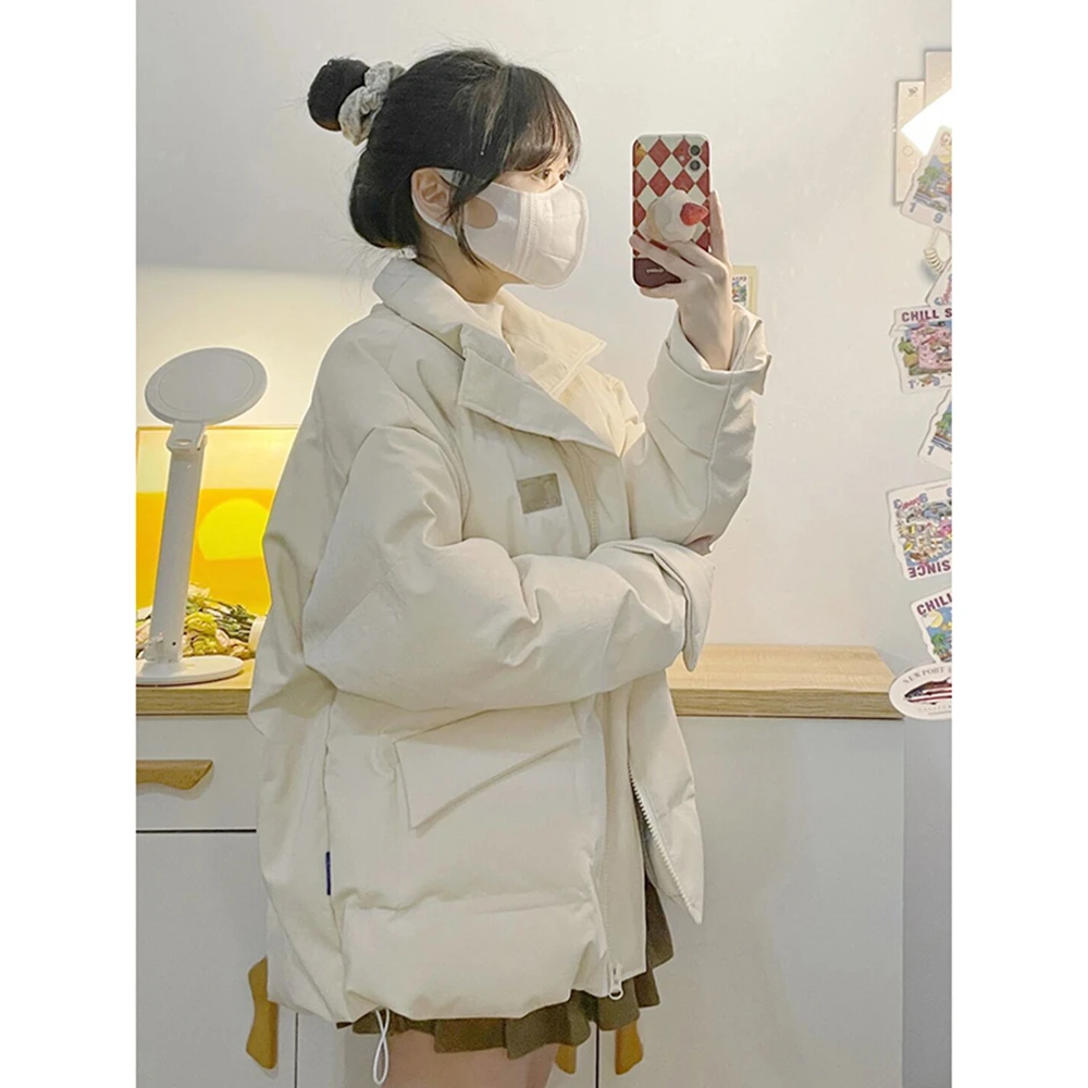 Winter Down Jacket For Women 2022 New Korean Style Gentle Wind Loose Cotton Jacket Thickened Cotton Padded Jacket Student Bread