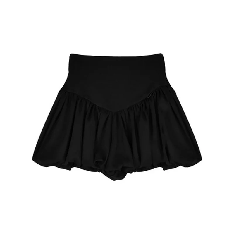 Мини плиссированная юбка в стиле Харадзюку однотонная женская юбка-пачка летняя