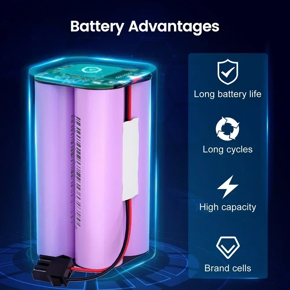 Фото Литий-ионный аккумулятор GO 14,4 В, 6,8 Ач для Cecotec Conga Excellence 950 990 1090 Ecovacs Deebot DN621 601/605 Eufy RoboVac 35C Panda i7 V №2