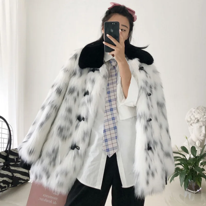 

Recommend Luxury Winter Women's Coat Women Jacket Fur Mink Fur Thick Winter High Street Other Slim Real Fur Woman