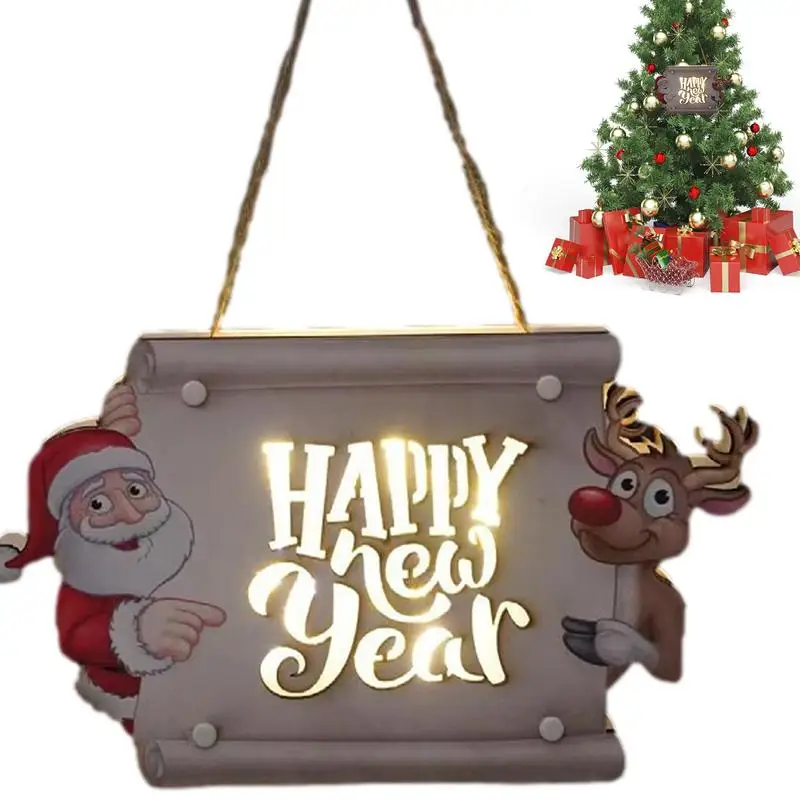 

Christmas Hanging Wooden Wall Signs Wall Pediments Plaques Sign Wall Hanging Wood Plaques Signs Christmas Ornament For Home