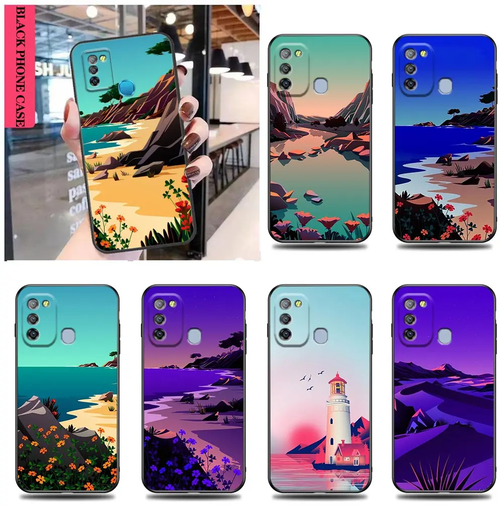 

Case for Tecno Infinix Note SPARK Hot 8 9 10 10i 10S 11 11S 8i S5 SMART 4 5 6 POVA2 GO Pro AIR Case Capa Sunrise Beauty Beach