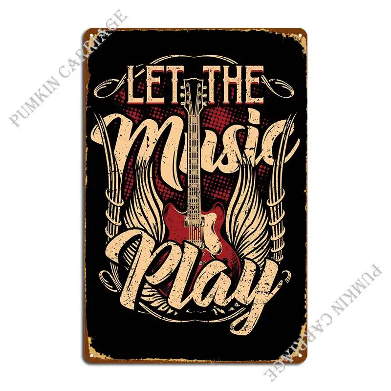 

Rock Music Rock Guitar Metal Signs Cinema Club Pub Plaques Tin Sign Poster