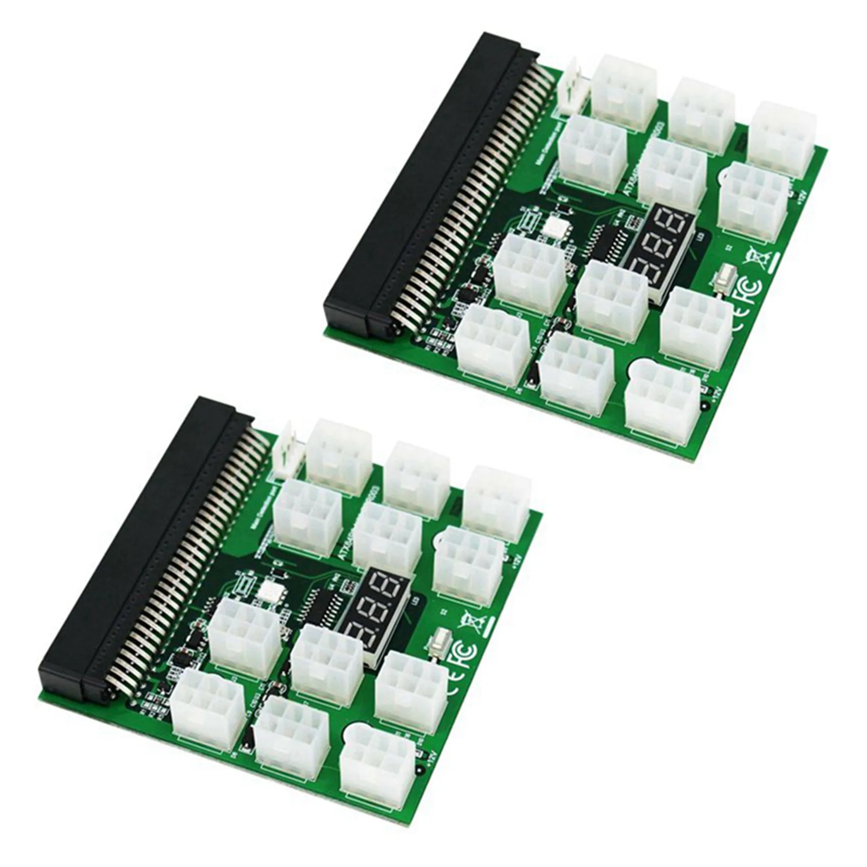 

2X PCI-E 12 В 64Pin до 12X 6Pin блок питания, серверный адаптер, коммутационная плата для HP 1200 Вт 750 Вт PSU, серверный графический процессор, Майнер BTC