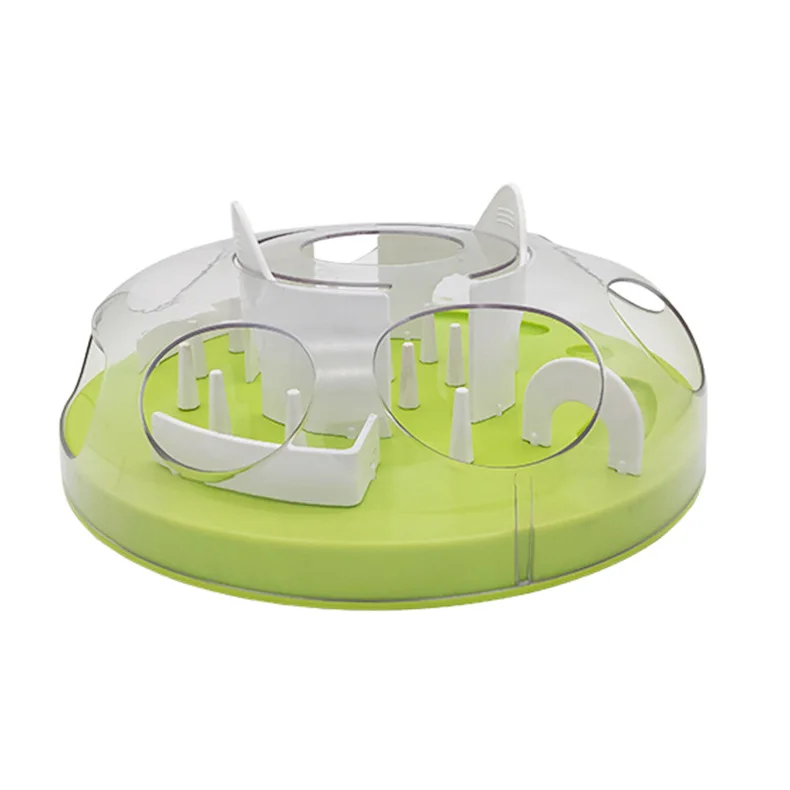 

Puzzle Slow Tableware Funny Cat Feeding Relieving Boredom Eating Playing Dual-Use Cat Treasure Box Intelligence Exerciser