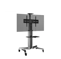 Mobile TV Carts Floor Stand for LCD LED Plasma Flat Panels Stand with Wheels Mobile Fit for 32-65 inch Max Support 45KG