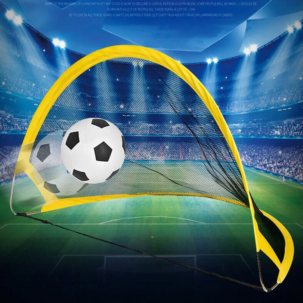 

Soccer Set Mini Pop Football 2PC Outdoor Folding Gifts Children's Up Kids Goals Education
