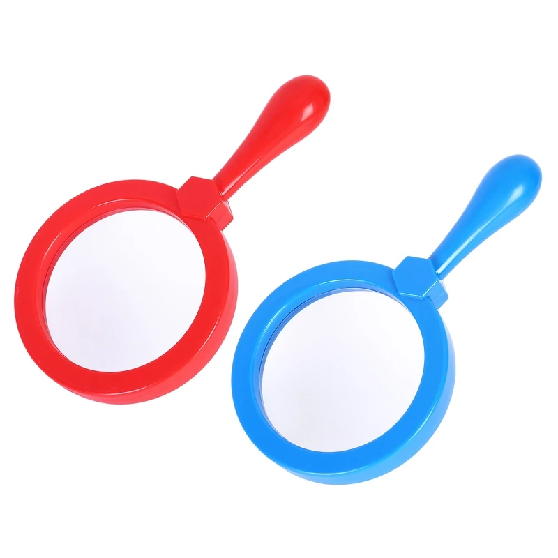 

Kids Magnifying Glasses 5X Handheld Plastic Portable Reading Magnifier Children Nature Exploration Toys Colorful Gift