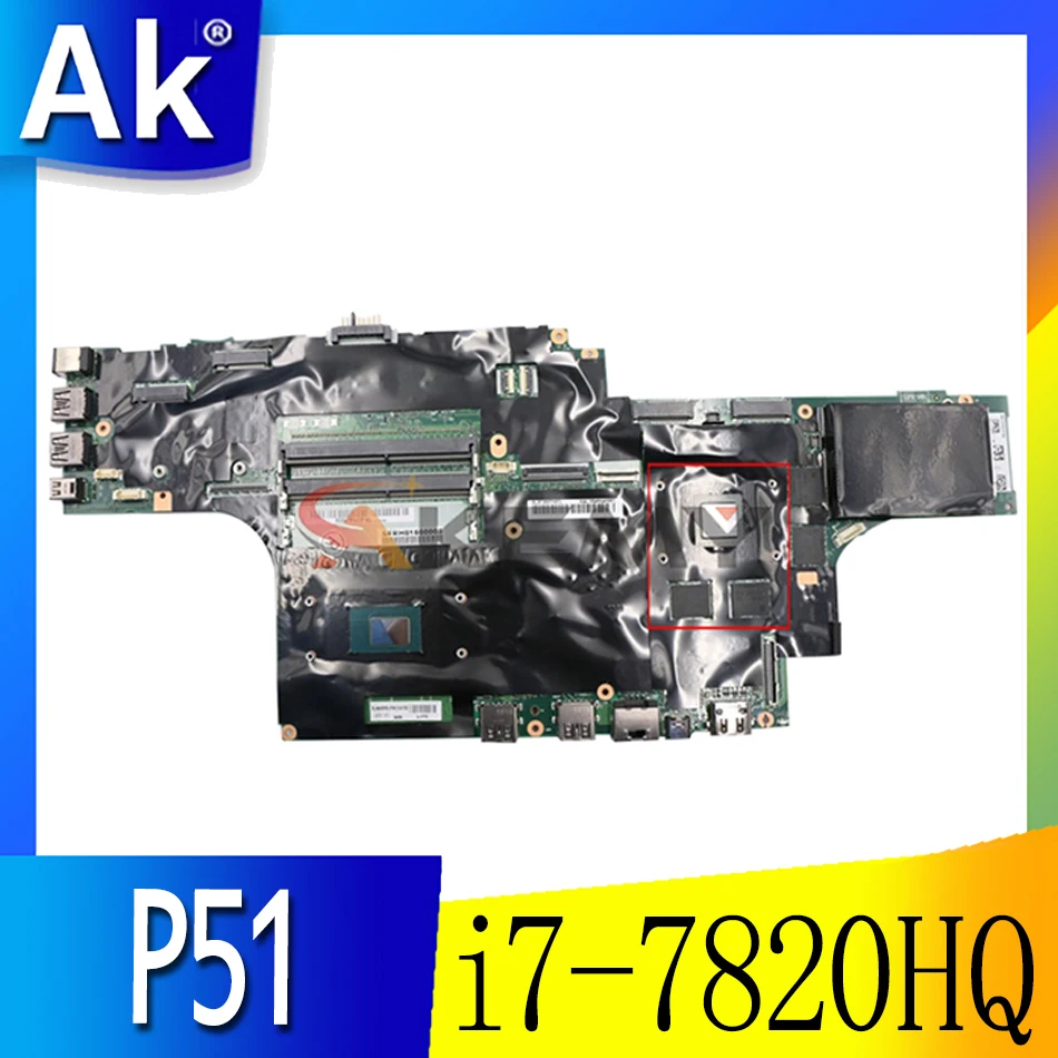

Материнская плата Akemy для ноутбука Lenovo Thinkpad P51, центральный процессор, графический процессор, 4 Гб протестирован, ок FRU 01AV362 01AV361 01AV363 01AV373 01AV371