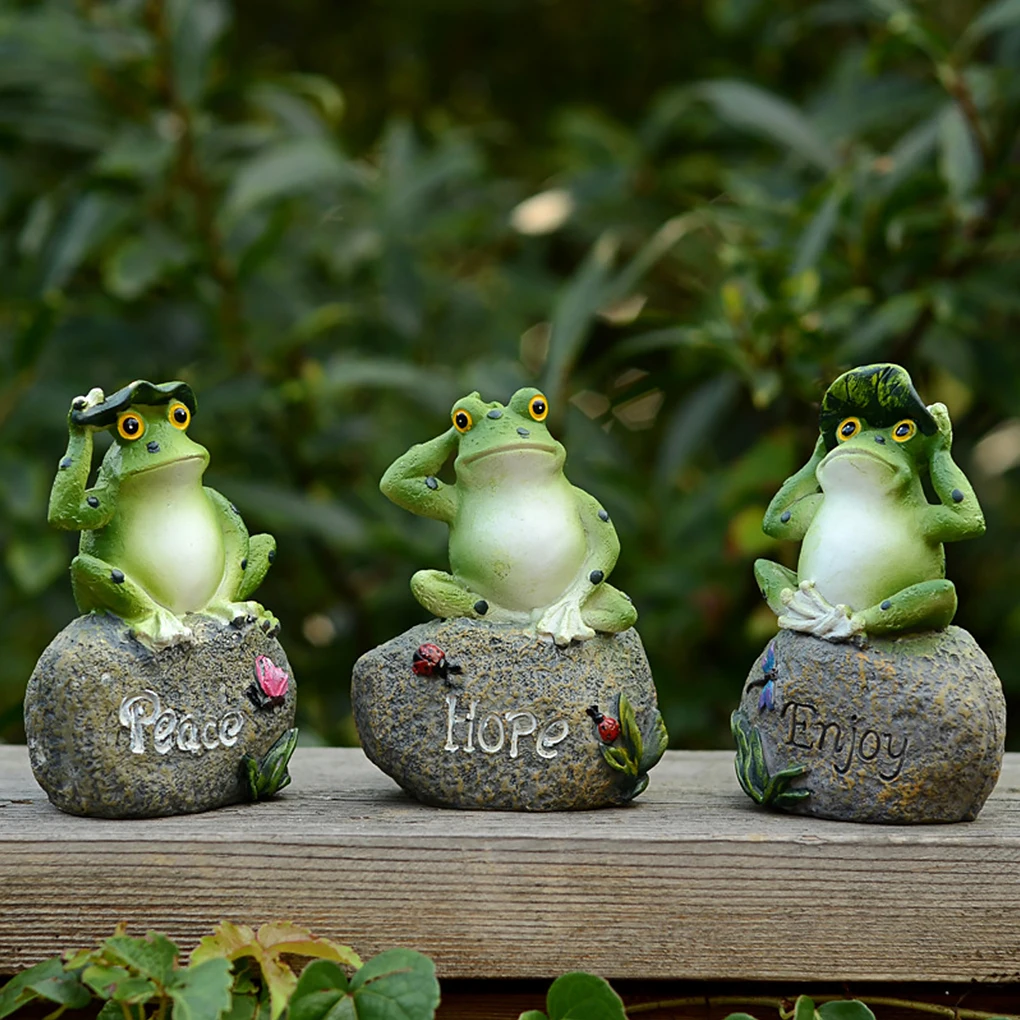 

Resin Sculpture Cartoon Tabletop Animal Figurine Yard Ornaments Farmhouse Home Office Decor Housewarming Gifts Pattern Random