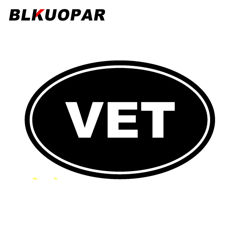 

BLKUOPAR Vet евро овальная Автомобильная наклейка устойчивая к царапинам индивидуальная высечка Солнцезащитная креативная модная искусственная фургон