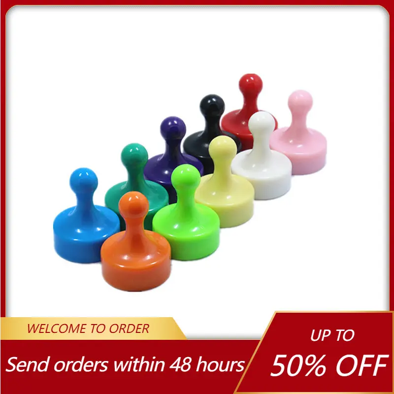 

5/10/15/20 Pcs Super Strong Magnets Neodymium Magnet Pushpins Sucker Thumbtack Magnetic Push Pin Fridge Magnets for Whiteboard