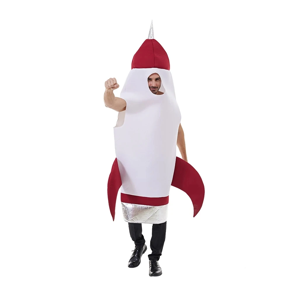 

Funny Adult Rocket Costume Unisex Sponge Rocket Launcher Cosplay Outfit Halloween Carnival Party Purim Fancy Dress