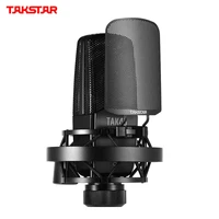 takstar tak45 professional recording microphone condenser mic metal windscreen shock mountfor studio recording live broadcast