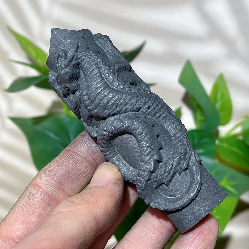 Кристаллическая натуральная башня шуангита Кварцевая палочка камень Феникс