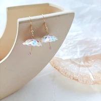 creative fashion umbrella funny pendant earrings women girl cute colorful dangle hook earrings party jewelry gifts accessories