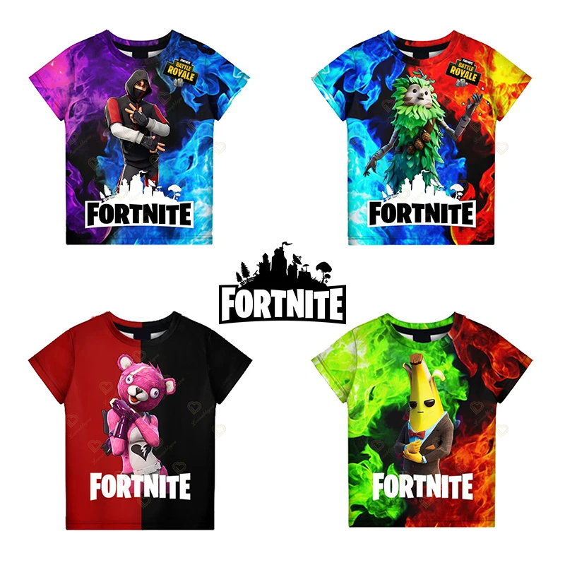 

Fortnite Cartoon Peely T Shirt for Men 3D Printed Cool Short Sleeve Children Tee Shirts Casual Tops Streetwear Tee Clothes