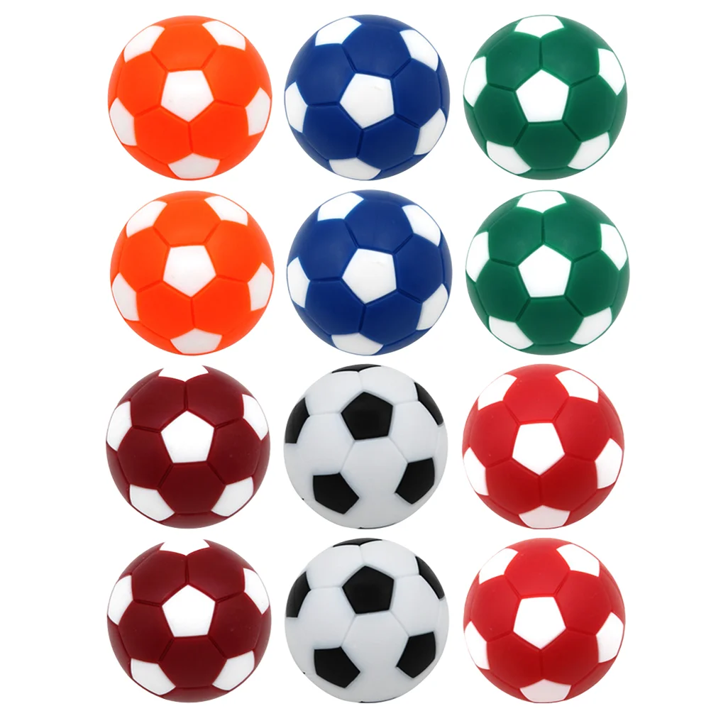 12 PCS Plastic Replacement Footballs Trofeos De Soccer Mini Accessories