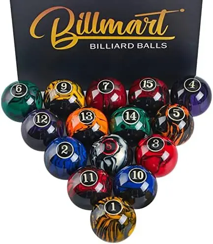 

Бильярдные шары, аксессуары для бильярдного стола 2-1/4 дюйма, стандартный размер 16, набор бильярдных шаров
