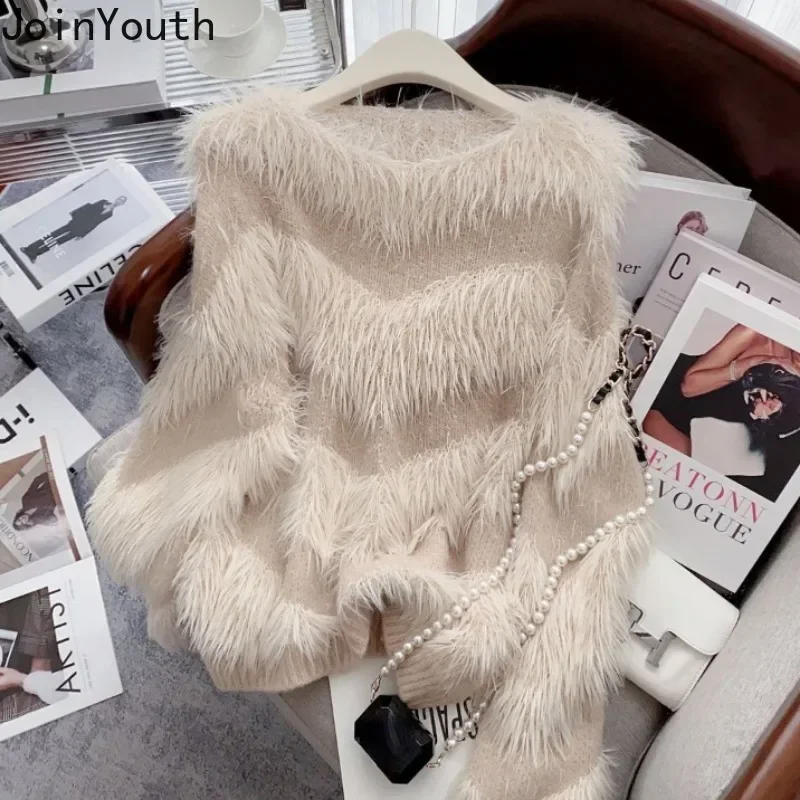 Элегантные пуловеры Женская осенне-зимняя одежда Повседневный корейский