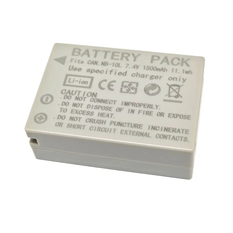 Фото NB-10L 7,4 В 1500 мАч аккумулятор для камеры + зарядное устройство для Canon PowerShot G1X G3X G15 G16 SX40HS SX50HS SX60HS PC1817 PC1674 PC1680 PC1815 №3