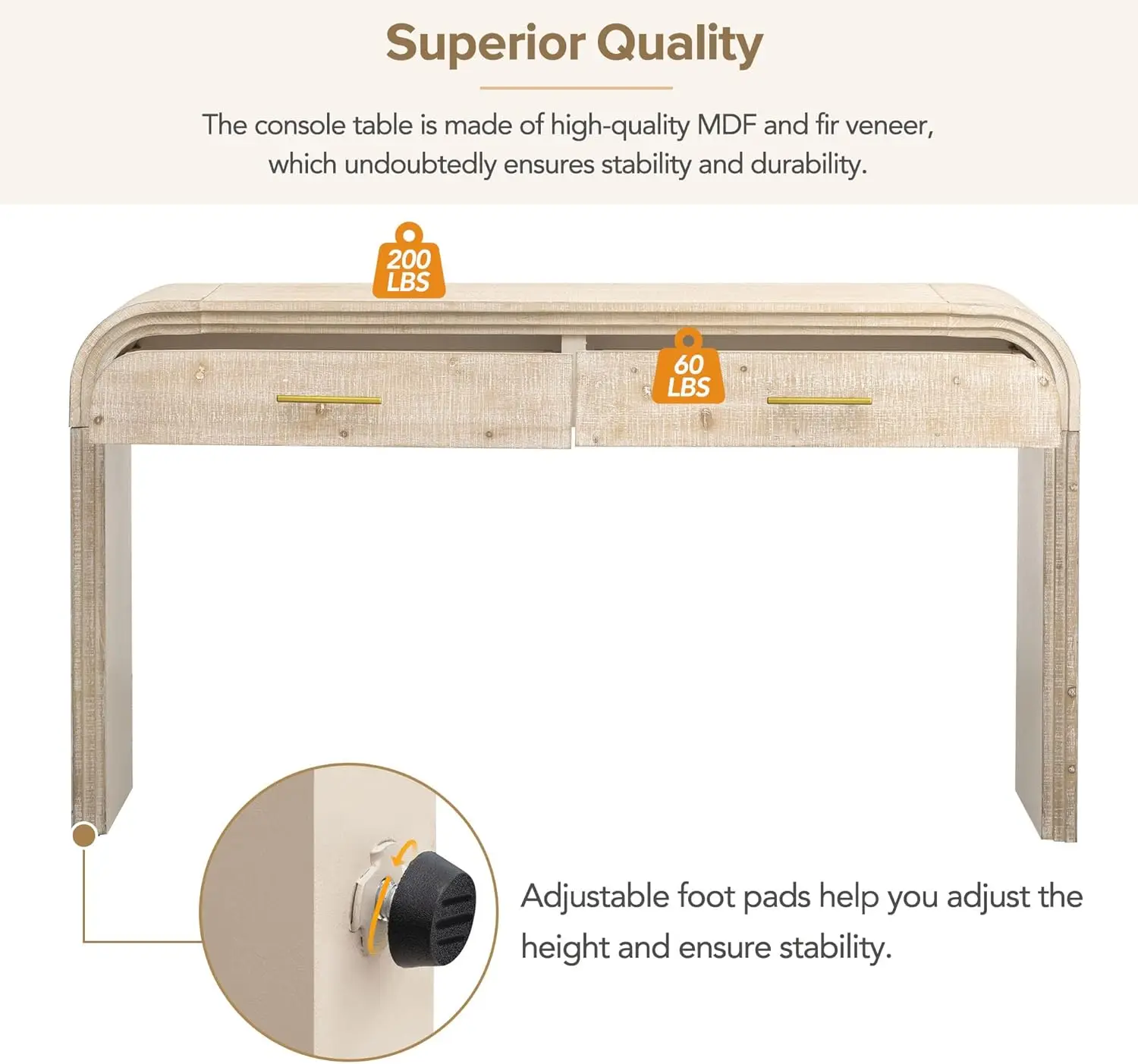 Ретро-консольный стол с уникальным силуэтом. Универсальный для прихожей двумя