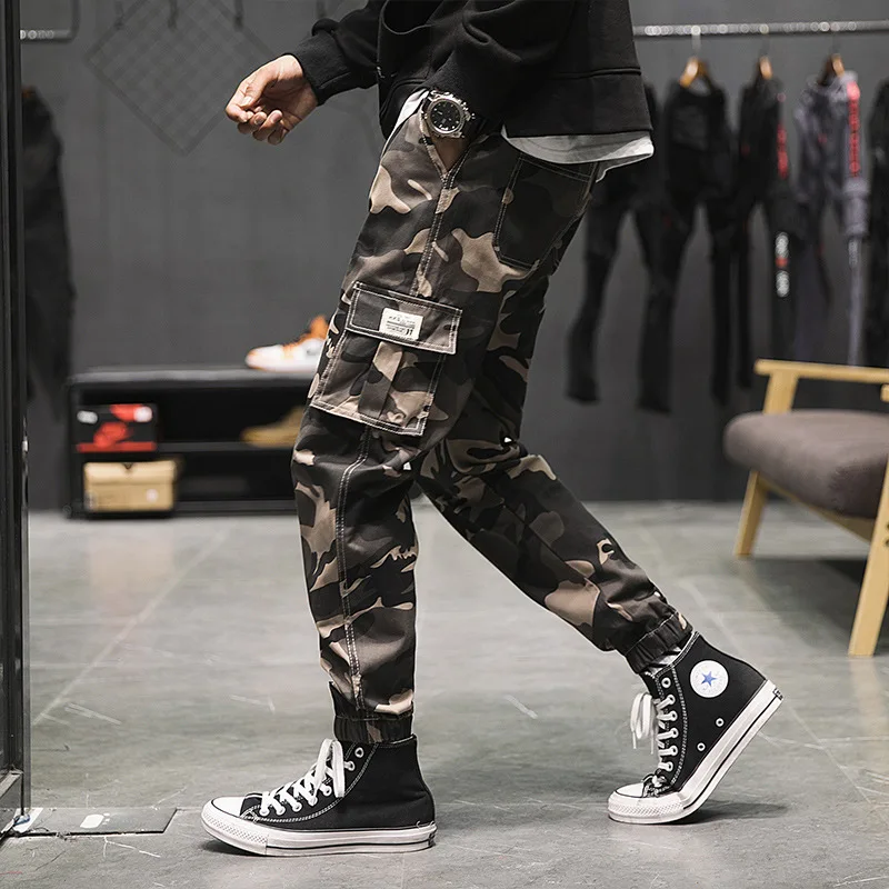 

2022 New Joggers Cargo Pants Men Harem Pants Multi-Pocket Camouflage Man Cotton Sweatpants Streetwear Military Plus Size 7XL