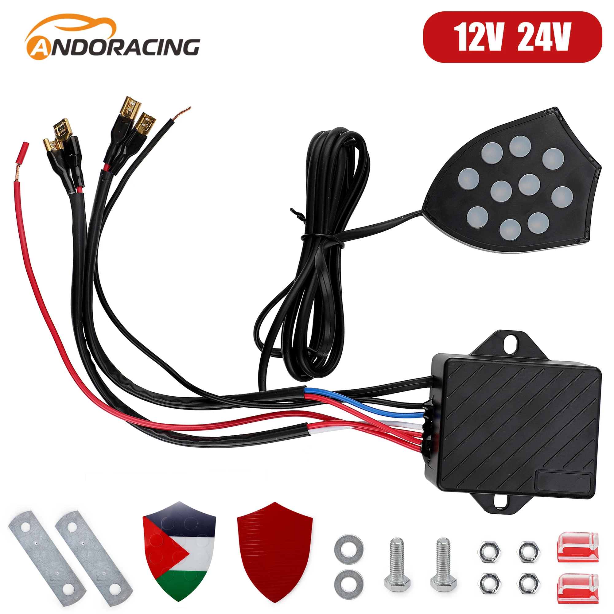 

Universal 12V-24V 10 Sound Musical Electronic Horn Controller Regulator Monitor Automotive modification accessories