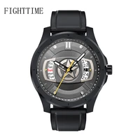 fighttime business smart watch bluetooth call heart rate blood pressure smartwatch men 512m music earphone for ios android phone