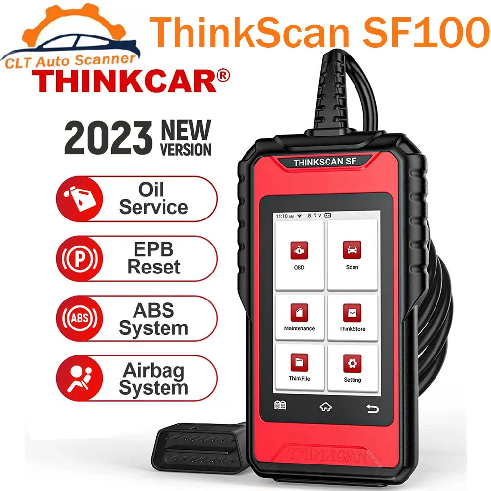 

Thinkcar Thinkscan SF100 sf100 OBD2 Scanner Car Diagnostic Tools ABS SRS Oil EPB Reset ODB 2 Scan Tool OBDII Code Reader PK CR61